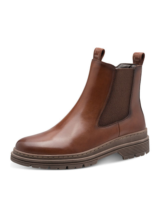 Leder Stiefeletten Damen Braun