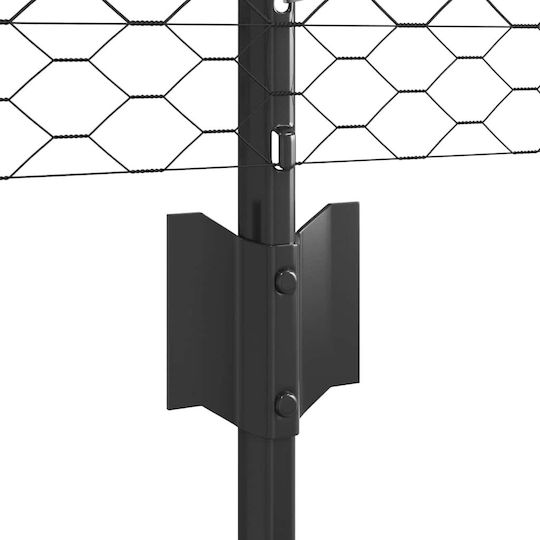 vidaXL Plasă de sârmă Module Gri 0.8x10m