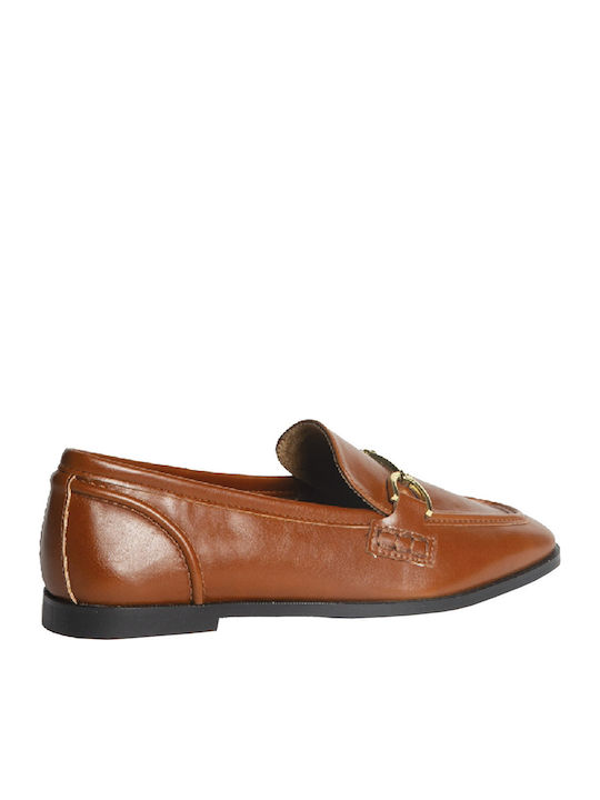 Women's Moccasins in Tabac Brown Color