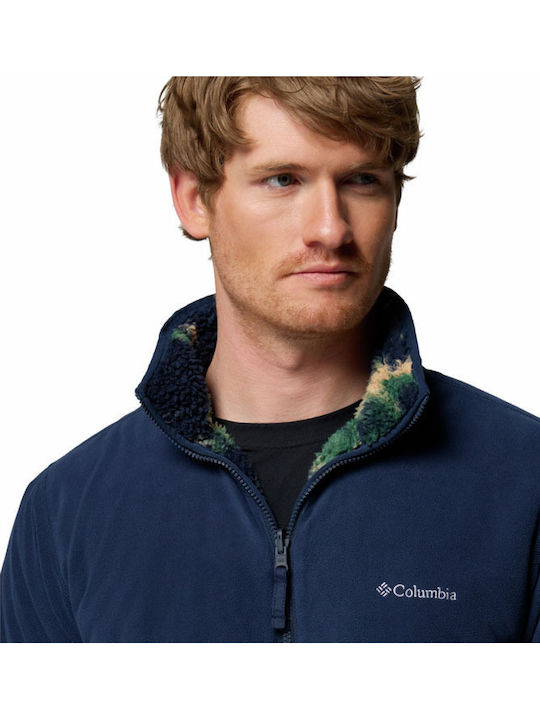 Winter Pass Men's Cardigan Blue