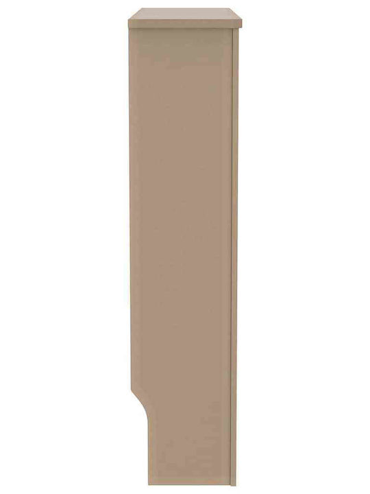 vidaXL Brown Particleboard Radiator Cover 78x19x81.5cm 2 Pieces