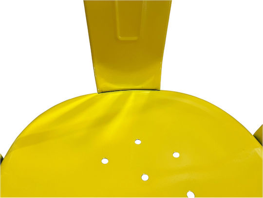 Scaun de exterior Metalic Galben 44x49x84cm
