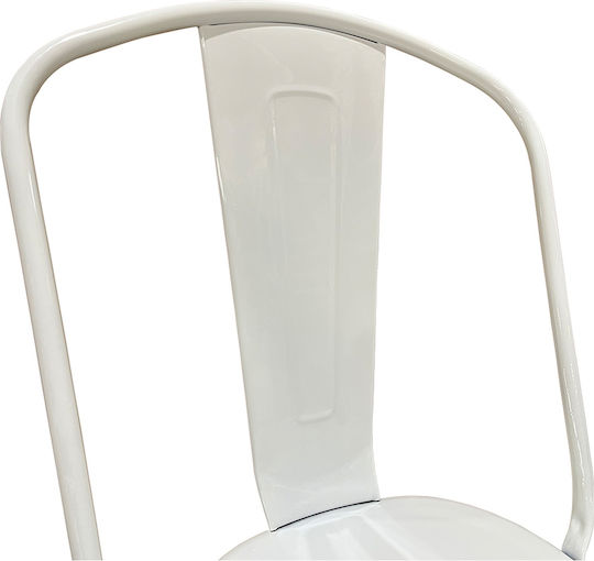 Outdoor-Stuhl Metallisch White 44x49x84εκ.