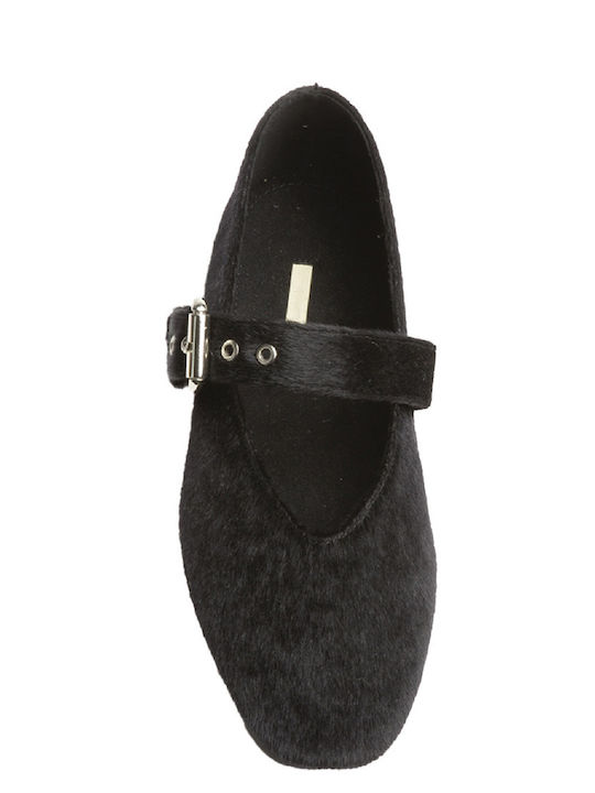 Fabric Ballerinas Black