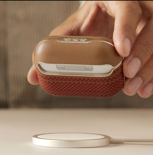 Θήκη Pitaka Aramid Fiber Magnetic 1500d Plain Apple Airpods Pro 2 Sunset Grained Apm2402
