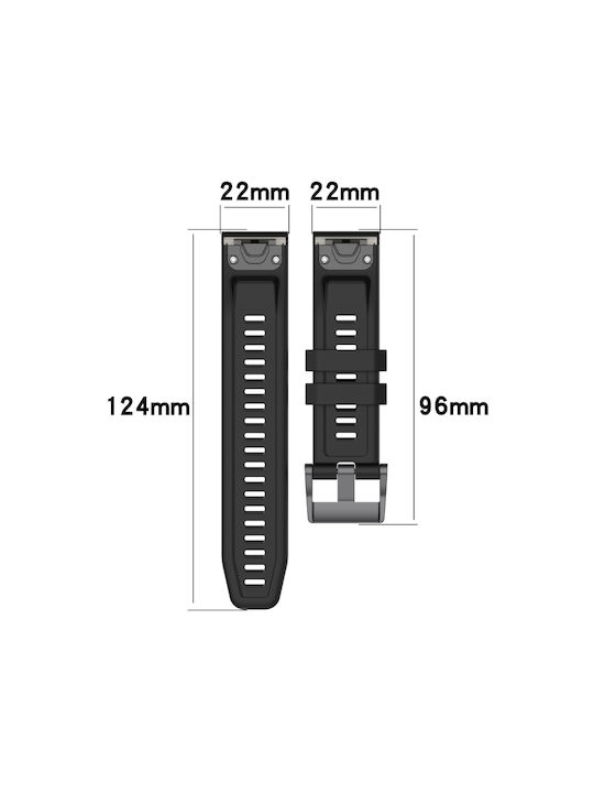 Garmin Epix Gen 2 22mm Two-Tone Sports Silicone Watch Strap Mint Green + Blue