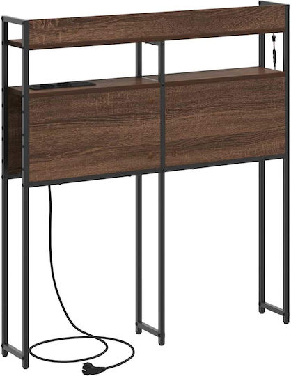 vidaXL Wooden Bed Headboard Brown Oak 100x98cm