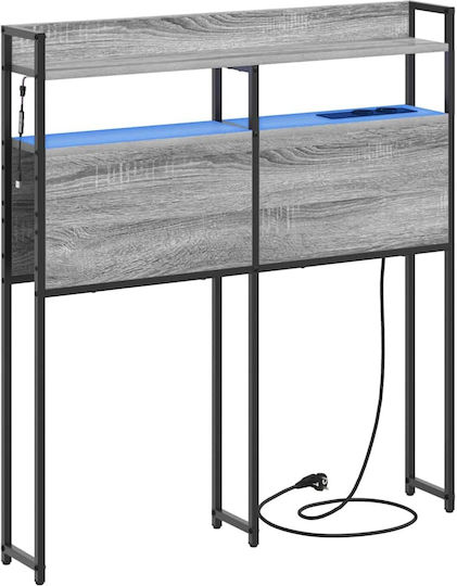 vidaXL Wooden Bed Headboard Gray Sonoma 100x98cm