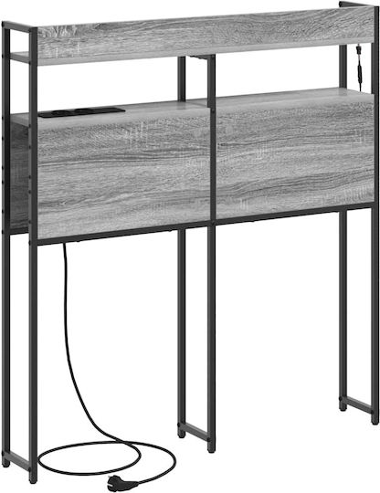 vidaXL Wooden Bed Headboard Gray Sonoma 100x98cm