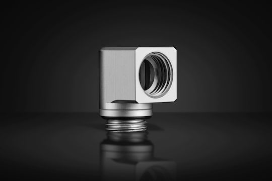 Ekwb Quantum Torque Micro Rotary 90° Фитинги Сатенен Титаново Сребрист