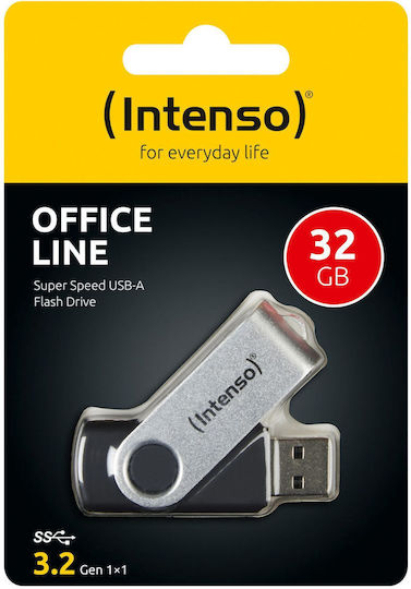 Intenso Line 32GB USB 3.2 Stick Ασημί