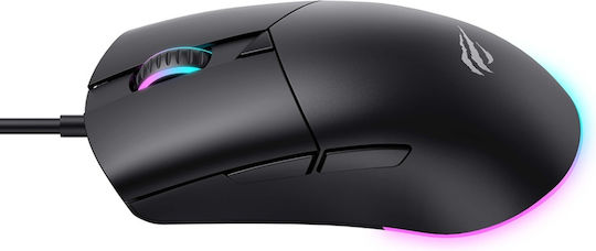 Havit SK487L RGB Gaming Ποντίκι 8000 DPI Μαύρο
