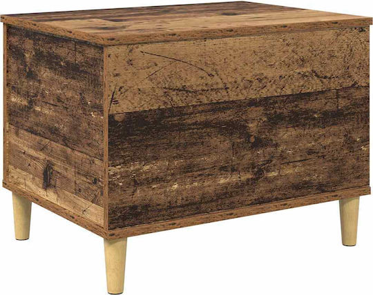 Square Central Wooden Coffee Table Brown M60xW44.5xH45cm