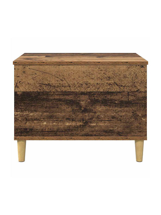 Kaffeetisch Zentral Quadratisch Holz Braun M60xB44,5xH45cm