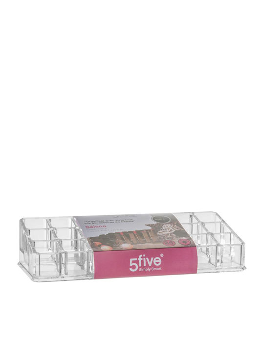 5Five Selena Cosmetics Organizer With Transparent Dividers 22.4x9x5cm
