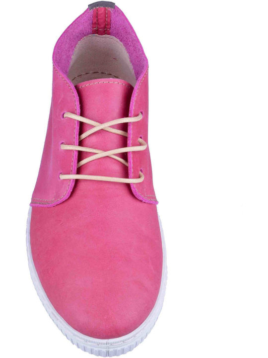 Stiefeletten Damen Fuchsie