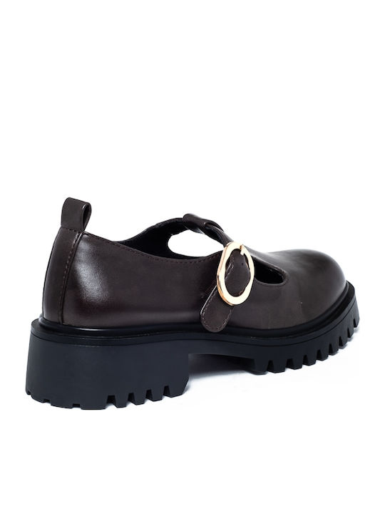 Damen Mokassins in Braun Farbe