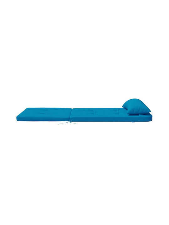 vidaXL Waterproof Garden Chair Cushion with Backrest Light Blue 2pcs 58x126cm