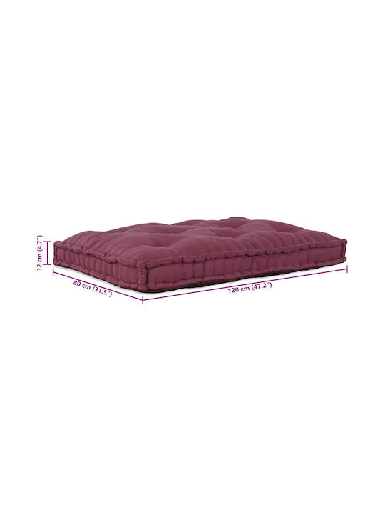 vidaXL Pallet Sofa Cushion Red 80x120cm. 4019088