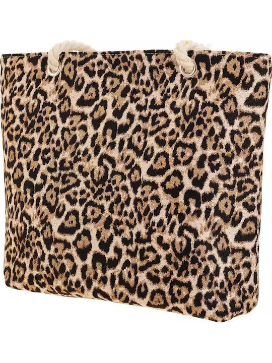 Signare Geantă De Plajă Din Material Textil Leopard