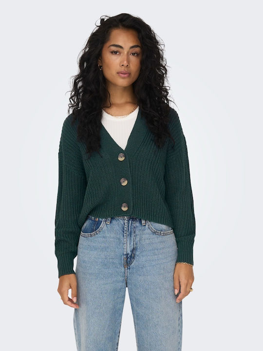 Carol Nice Women's Knitted Cardigan with Buttons Green Gables