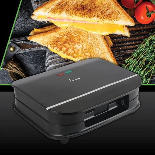 Fram Sandwich Maker for 2 Sandwiches 700W Black