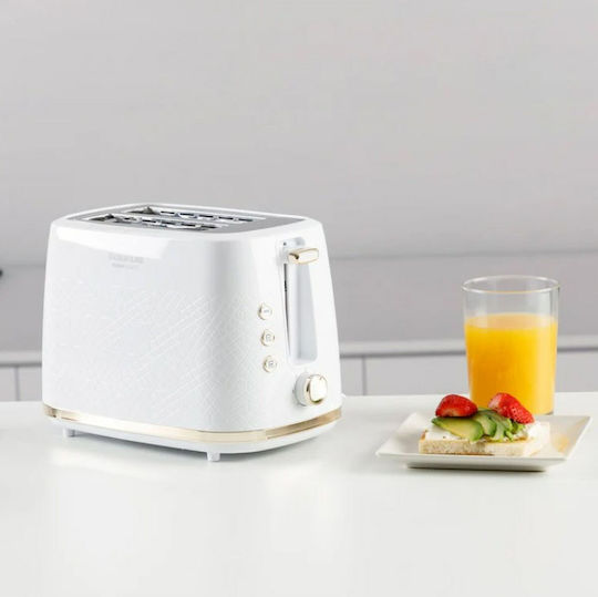 Taurus Φρυγανιέρα 2 Θέσεων 800W Λευκή