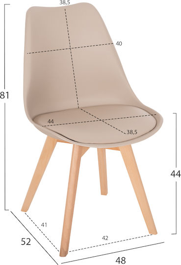 Sufragerie VEGAS 5buc Transparent / Natural / Cappuccino 90x90buc