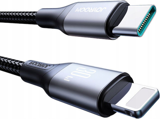Joyroom Series USB-C to Lightning Cable 30W Μαύρο 1m