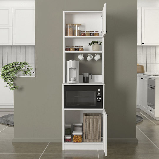 Tuco 1 Floor Cabinet White 53.8x40x180cm