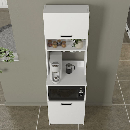 Tuco 1 Floor Cabinet White 53.8x40x180cm