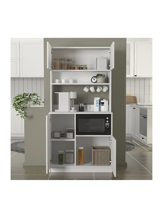 Tuco 2 Bodenstehender Schrank White 90x40x180cm