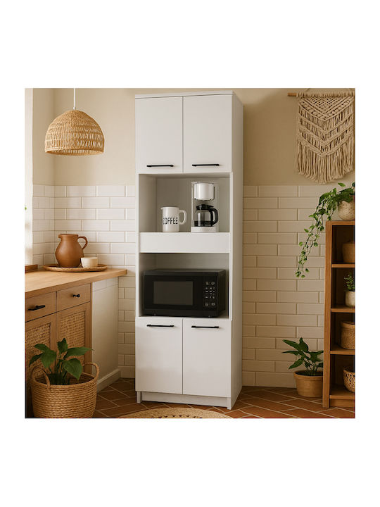 Alvento Επιδαπέδιο Ντουλάπι Λευκό 60x42x180εκ.