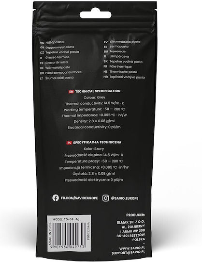 Savio Wärmeleitpaste 4gr