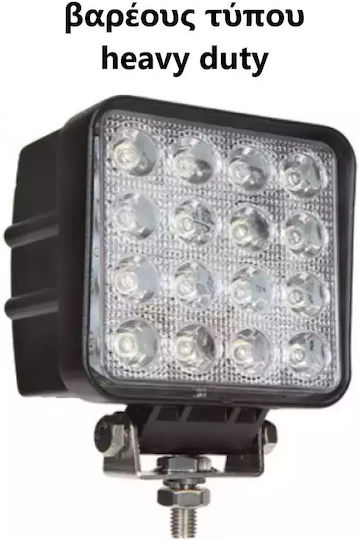 Platz Wasserdicht Scheinwerfer Auto LED 12 / 24V 48W 13.5cm 8Stück