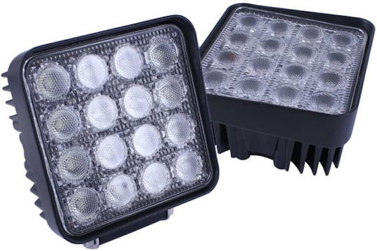 Platz Wasserdicht Scheinwerfer Auto LED 12 / 24V 48W 13.5cm 8Stück