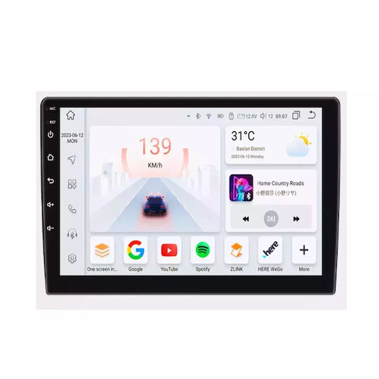Ηχοσύστημα Αυτοκινήτου για Toyota Auris 2007-2012 (Bluetooth/USB/WiFi/GPS/Apple-Carplay/Android-Auto) με Οθόνη Αφής 9"