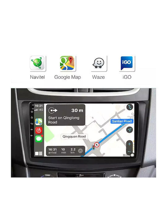 Auto-Audiosystem für Toyota Avensis 2003-2008 (Bluetooth/USB/WiFi/GPS/Apple-Carplay/Android-Auto) mit Touchscreen 9"