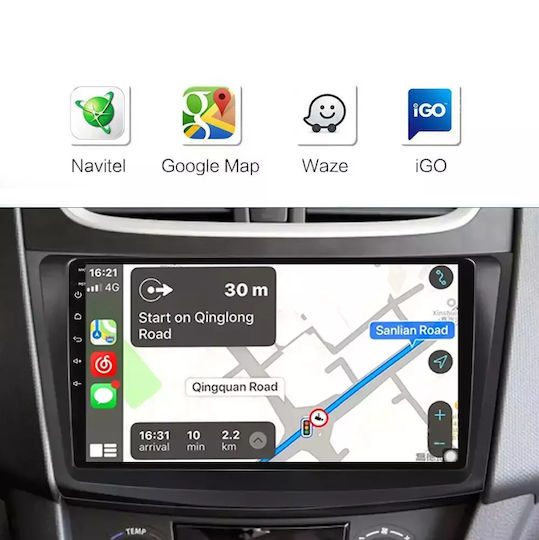 Ηχοσύστημα Αυτοκινήτου για Toyota Avensis 2003-2008 (Bluetooth/USB/WiFi/GPS/Apple-Carplay/Android-Auto) με Οθόνη Αφής 9"