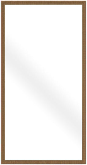 Liberta Genesis Wall Mirror Full Length with Brown Plastic Frame 125.4x65.4cm 1pcs