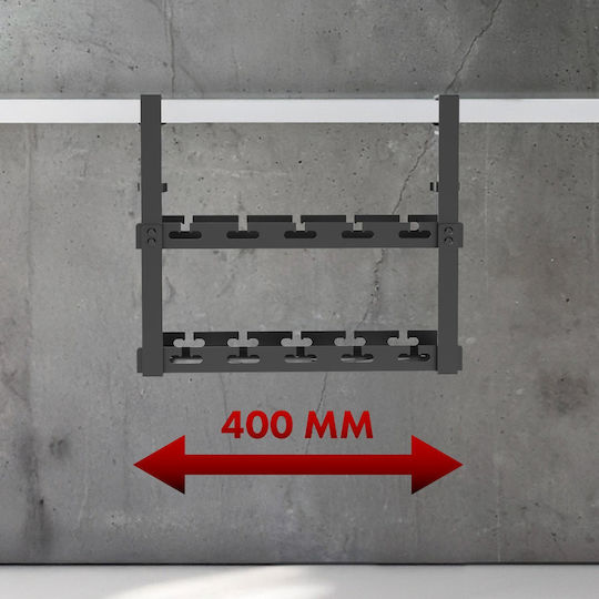 Maclean Energy Στήριγμα Καλωδίων Μαύρο MC-104 B 1τμχ