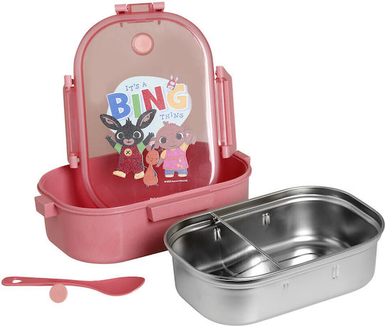 Ecolife Plastic Kids' Food Container 0.9lt Pink x x 7cm