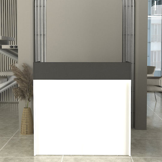 Megapap Wilko Professional Office Reception Desk L113.6xW42xH110cm