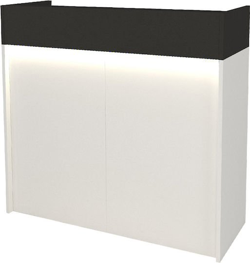 Megapap Wilko Professional Office Reception Desk L113.6xW42xH110cm