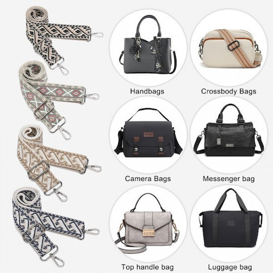 Miss Lulu Stilvoll Verstellbarer Muster Schultergurt Für Alle Taschenarten Schwarz
