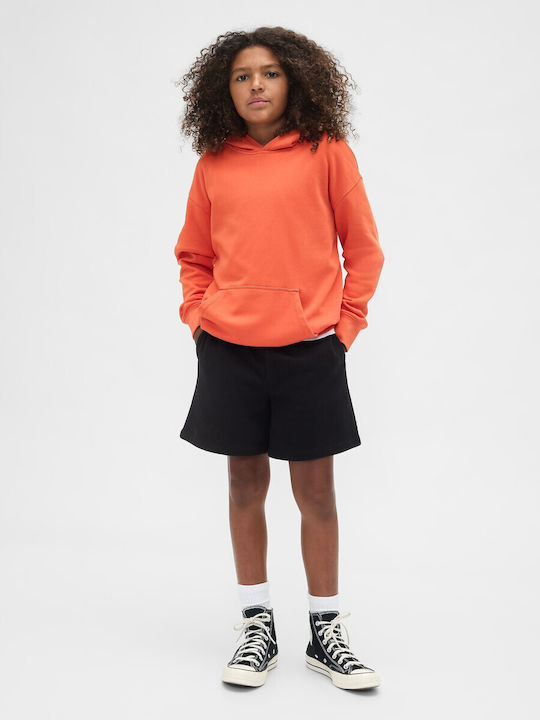 Kids Sweatshirt with Hood and Pockets Orange Vintage Soft