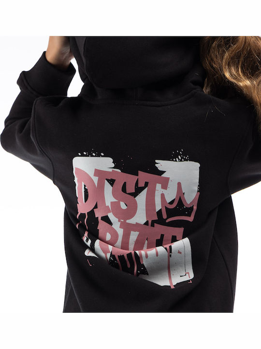 Kids Cardigan with Hood Black