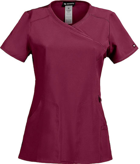 Cherokee Cke2625a Medizinische Bluse Burgundisch