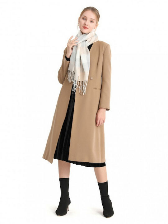 Women's Wool Scarf Beige