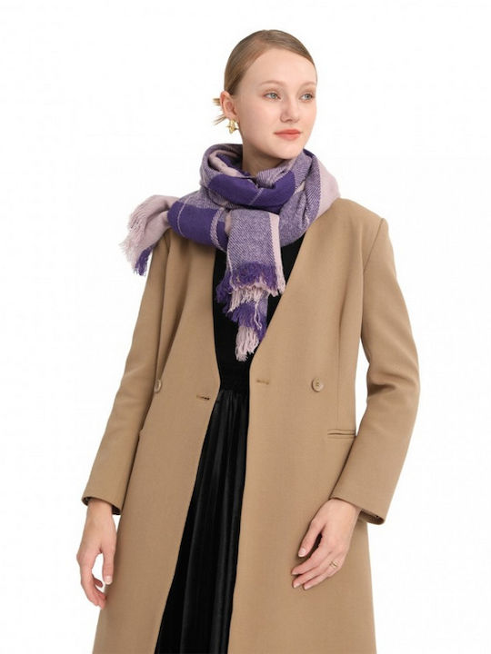 Women's Wool Scarf Purple